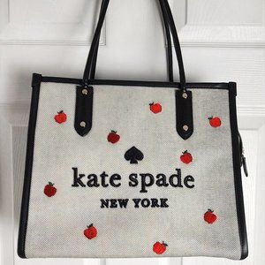 Kate Spade Ella Orchard Toss Embroidered Tote